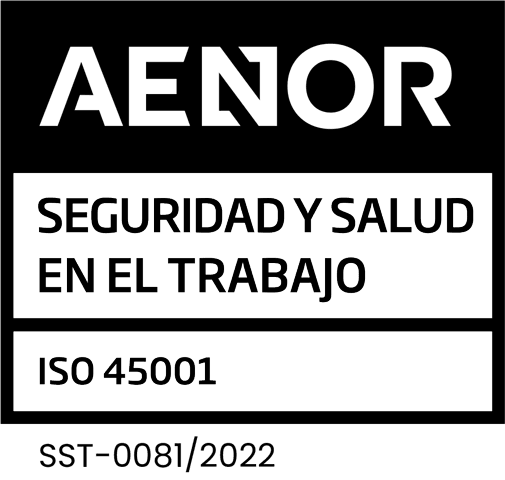 AENOR Occupational Health and Safety ISO 45001 certificate